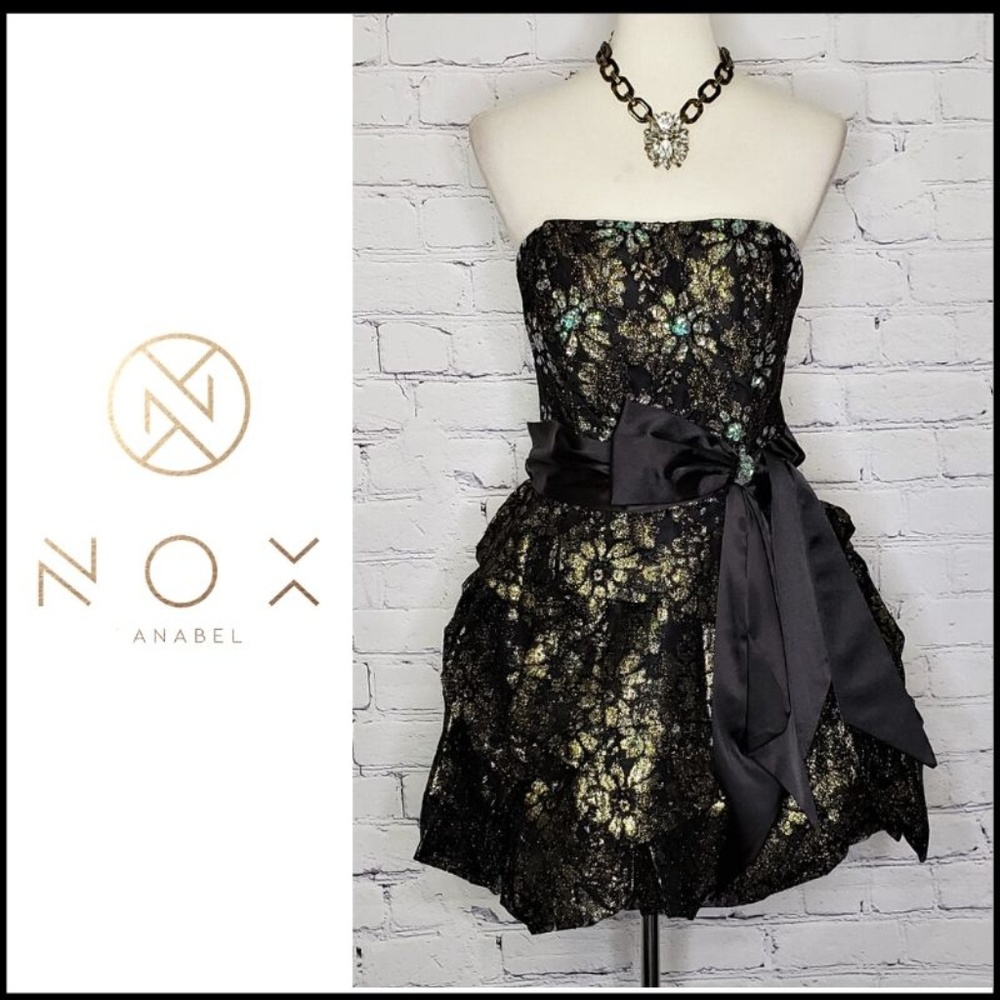 NWT NOX ANABEL Lace Strapless Cocktail Dress - Picture 1 of 8
